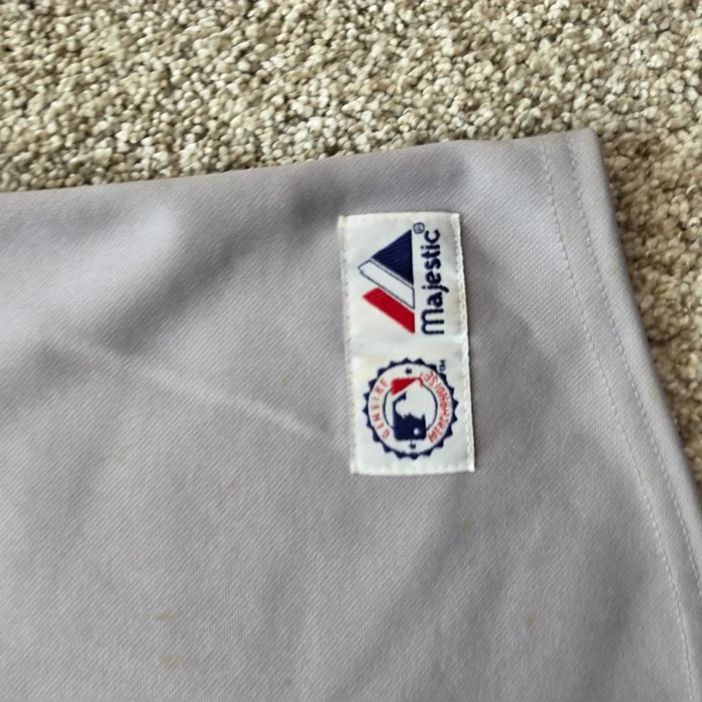 VINTAGE San Francisco Giants Baseball Jersey Kids Small Gray MLB Majestic Boys